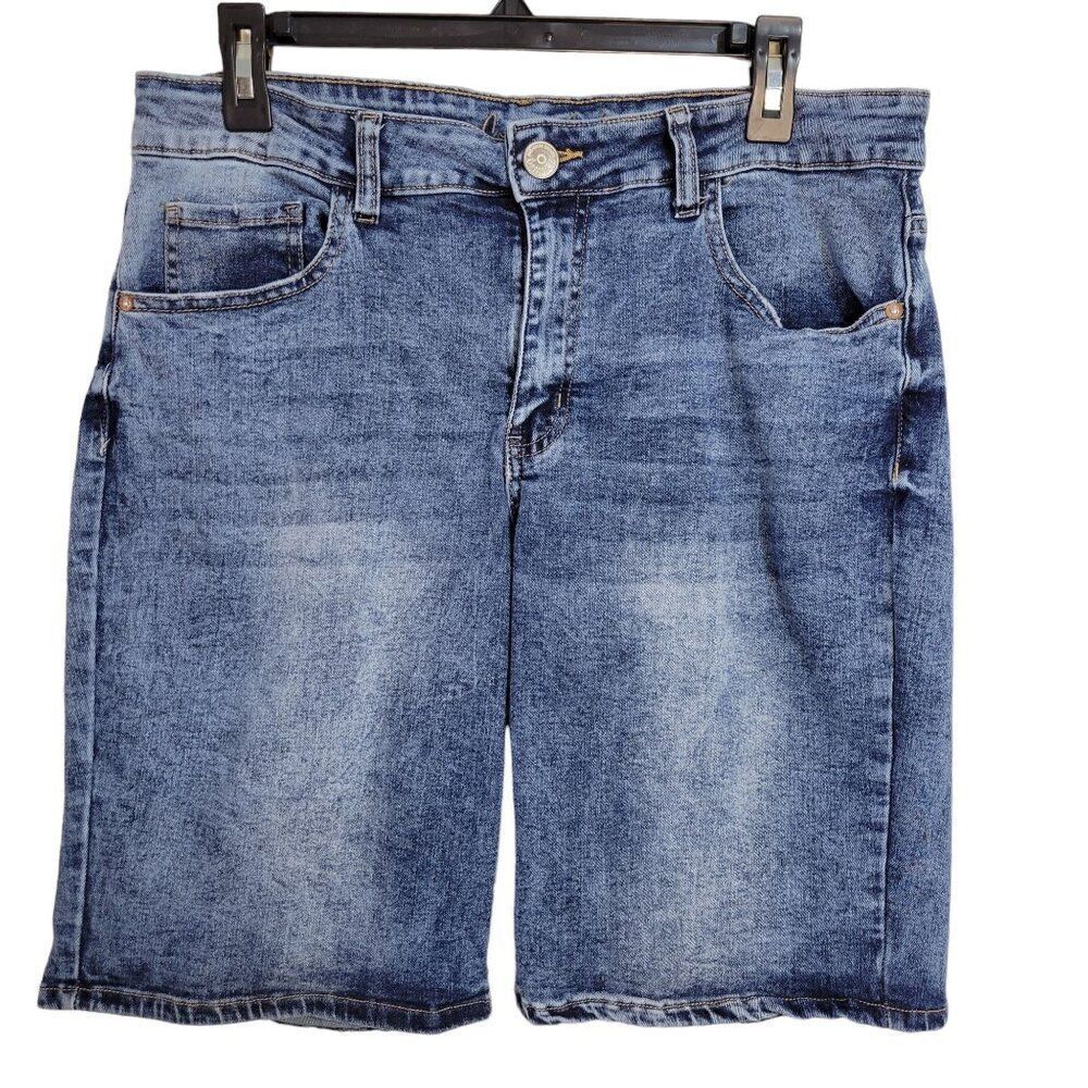 Copperflash Bermuda Mid-Rise Jean Shorts (Size 16)